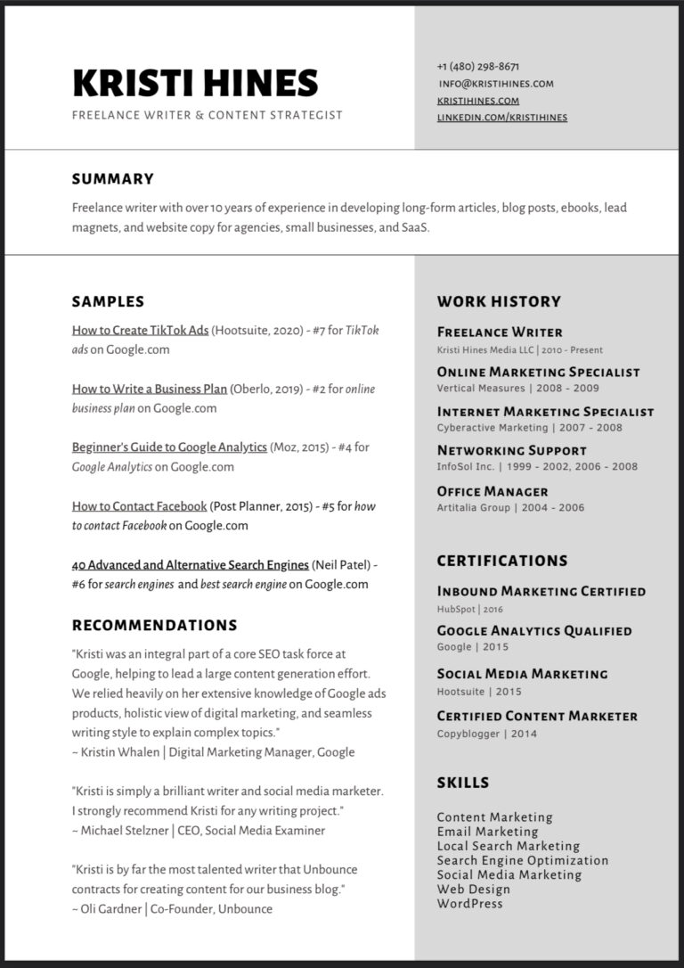 professional resume writing services trivandrum