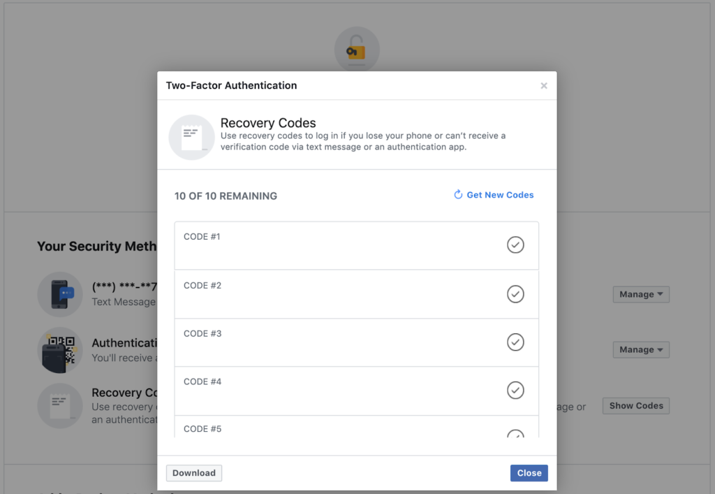 How to Login: Two Factor Authentication and Not Receiving Text Messages - Facebook Backup Code